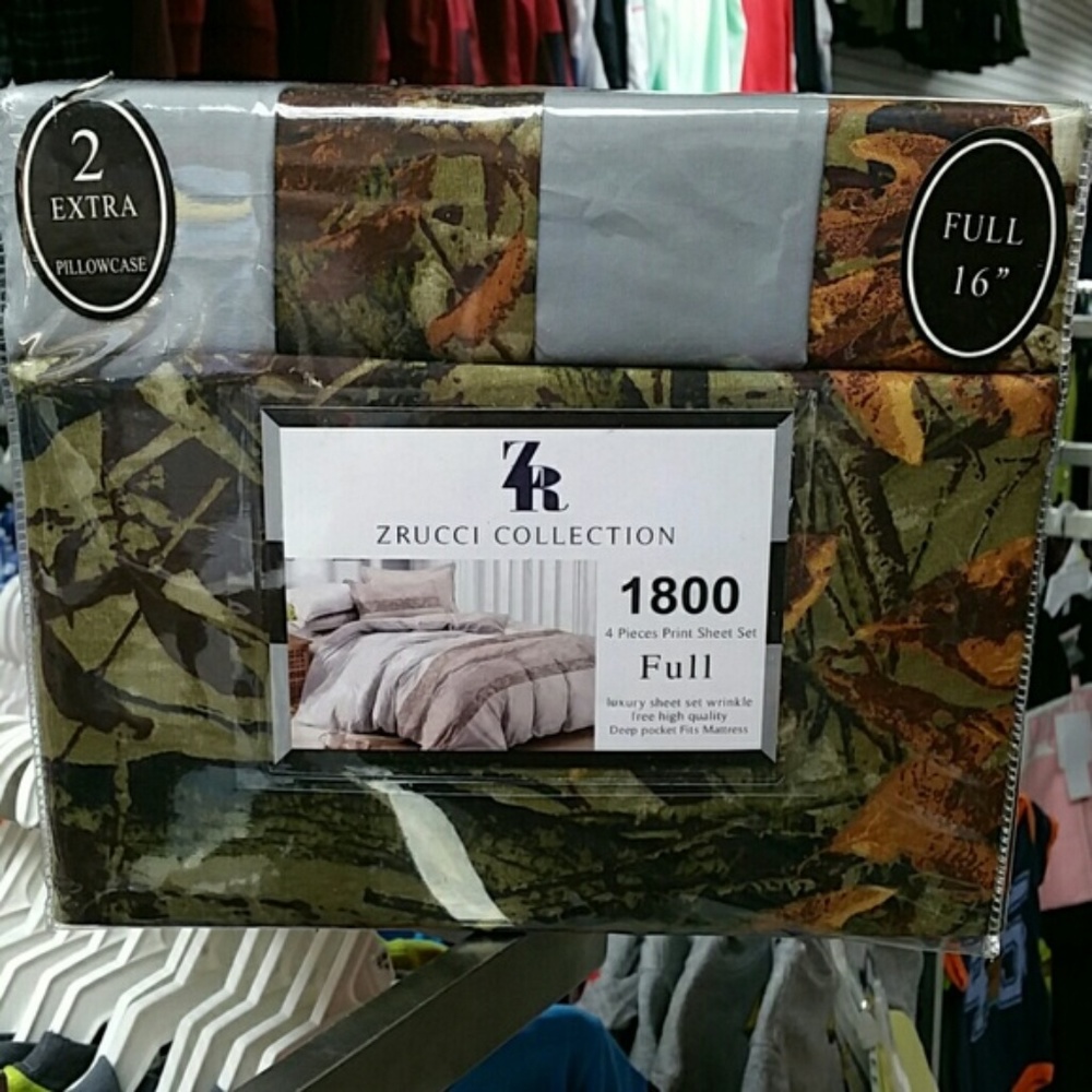 Zrucci Collection Sheet Full with 2 extra pillows